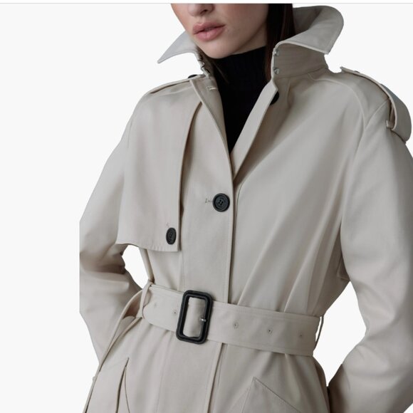 Mackage Akili Water Repellent Trench Coat - Picture 5 of 13